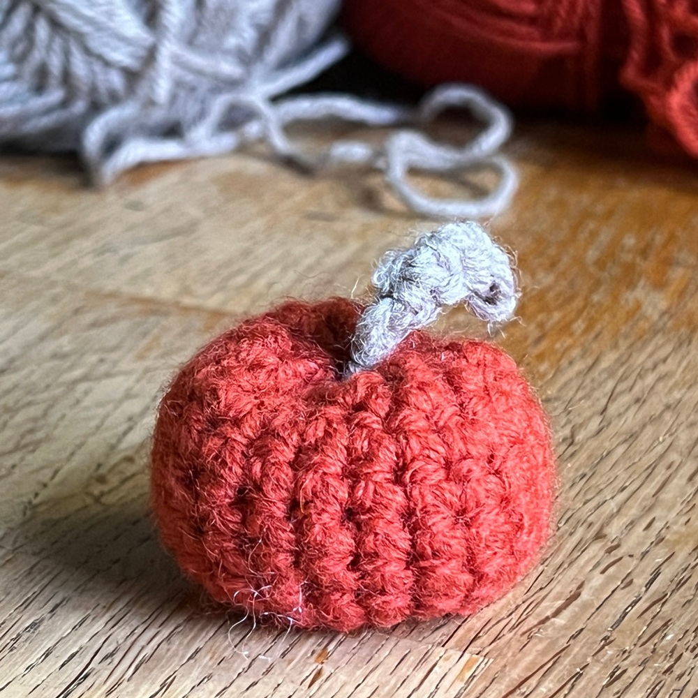 Crochet Pumpkin | 1” X 2” | Handmade